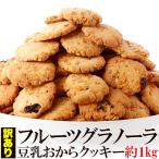 ショッピングクッキー 新感覚ヘルシークッキー 訳あり フルーツグラノーラ 豆乳 おからクッキー 1kg