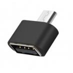 【並行輸入品】USB to microUSB 変換アダプタ OTG対応 《ブラック》 USB2.0 500mA Type-A メス - micro USB オス(定形外郵便、送料別商品)