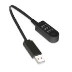 【並行輸入品】シンプル 3ポートUSB2.0ハブ データ用x1/電源用x2《ブラック》 《29.5cm》(定形外郵便、送料別商品)