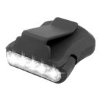 【並行輸入品】5LED キャップライト 《ブラック》 ヘッドライト ヘッドランプ 帽子 明るい アウトドア 釣り キャンプ(定形外郵便、送料別商品)