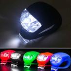 【並行輸入品】シリコン 自転車ライト 《ブラック》 小型ライト ミニ シンプル 防水 ハンドル LEDライト 懐中電灯(定形外郵便、送料別商品)