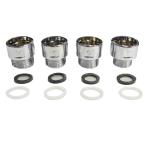 [ параллель импортные товары ] душевой распылитель душ шланг для адаптор 4 шт. комплект замена конверсионный адаптор ( нестандартная пересылка, доставка отдельно товар )