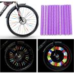 【並行輸入品】自転車 スポーク リフレクター 12本セット ブルー 反射版 ホイール タイヤ 夜間 安全 防犯(定形外郵便、送料別商品)