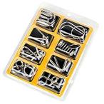 【並行輸入品】ミステリーリング 知恵の輪 8個セット パズル チャイニーズリング 知育玩具(ゆうパケット、送料別商品)