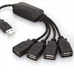 【並行輸入品】USB2.0/USBハブ 4ポート タコ足 四つ股(ゆうパケット、送料別商品)
