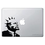 WOLFING 13 15 17インチ MacBook 対応 アートステッカー 《バンクシー パンクロックレーニン》 《ブラック》 《012》(定形外郵便、送料別商品)