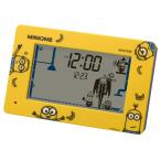 リズム(RHYTHM) ミニオン 目覚まし時計 おもしろ アクション デジタル時計 イエロー 置時計 置き時計 8RDA82ME33(ゆうパケット、送料別商品)