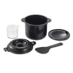 カクセー レンジで温めるだけ 電子レンジ専用 炊飯器 ちびくろちゃん 2合炊き 備長炭配合 CK-003(送料別商品)