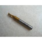 フラットエンドミル2枚刃 4mm TiN コート ハイス鋼HSS材質 2枚刃エンドミル 4mm