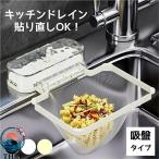キッチンドレイン ゴミ受け 水切りネット 50 枚付き 吸盤式 水切りラック 三角コーナー 代用 シンク 生ゴミ 水切りネットホルダー 排水口 詰まり防止 キッチン収