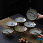 2 枚セット 中華風 デザート スナック トレイ 脚付き ボウル セラミック 食品容器 フルーツ皿 果物皿 ボウル 装飾 デザート