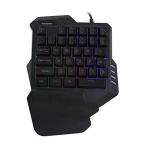 RUUNNER? ?片手ゲーミングキーボード 左手用? ?USB有線ゲームキーボード? 35キー? RGBバックライト マルチキー防衝突 高低キーレイ