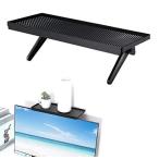 Airblue ディスプレイボード モニター用小物テーブル デスクまわり ディスプレイ上部 収納台 小物収納 棚 テレビボード便利グッズ 小物収納 ケ