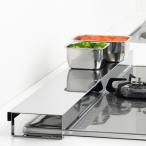 ショッピング排気口カバー ステンレス排気口カバー兼コンロ奥ラック　ワイド　75cm　フラットタイプ　日本製　耐荷重20kg