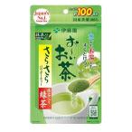 伊藤園 お〜いお茶 さらさら抹茶入り緑茶 パウチ 80g x 6本 ケース販売 送料無料 本州のみ 伊藤園 日本 飲料 日本茶 19416