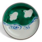 九谷焼：絵変わり千鳥文3.5寸皿・九