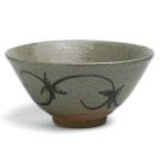 唐津焼：絵唐津飯碗・唐草文・小・