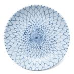 染付網目6.5寸深皿・阪東晃司《中皿・19.5cm》