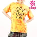 CLAP フィットネスウェア トップス クラップ フィットネス クラップウェア C-CLAP TIE-DYE Tee タイダイ クラップ tシャツ レディース 半袖 ブランド クラップウ