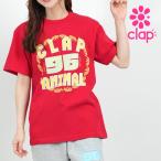 クラップ フィットネス ウェア clap クラップ フィットネスウェア レディース Tシャツ 半袖 CLAP ANIMAL TEE ロゴ アニマル 動物 Tシャツ 新作