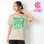 クラップ フィットネスウェア トップス レディース 半袖tシャツ CLAP WINTER TEE clap M/Lサイズ 2026 新作 ダンスウェア トレーニングウェア エクササイズ ジム