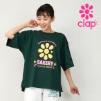 k LAP фитнес одежда tops женский короткий рукав t рубашка CLAP BAKERY BIG TEE clap M/ свободный размер 2026 новый продукт Dance одежда тренировка одежда Exa sa