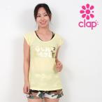 clap фитнес одежда новый продукт k LAP женский фитнес tops короткий рукав t рубашка C-STYLE FOIL STRETCH TEE CTS26061 M/ свободный размер 2026 новый продукт Dance u
