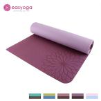 イージーヨガ ヨガマット 5mm tpe リバーシブル easyoga エコダブルフェイスヨガマット エコマット