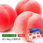 ショッピング桃 桃 山梨県産 春日居の桃 特秀品 約1.8kg 3玉×2箱