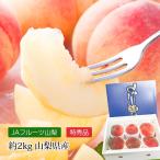 もも 山梨県産 加納岩の桃 ぴー一番 特秀品 約2kg 5〜6玉