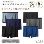 ボクサーパンツ メンズ ブリーフ シームレス 男性下着 前閉じ ストレッチ 大きいサイズ 綿100% 抗菌 コットン 柔らか肌着 敏感肌対応 L 2L 3L 4L 5L 3枚組 6枚組