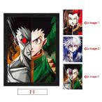 『ハンター×ハンター』壁掛け絵 HUNTER×HUNTER キルア＝ゾルディック 立体装飾画 アート 肉眼3Dグラデーションペインティング ☆ 視野角によって、画面切替