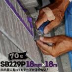 シーリングマスキングテープ タイル目地 サイディングボード用 SB229P 18mm巾×18m 70巻 カモ井加工紙