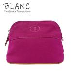 エルメス ボリードポーチ 15 ミニミニ キャンバス フューシャ シルバー金具 化粧ポーチ メイクポーチ HERMES 横浜BLANC