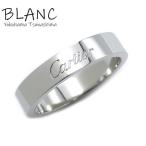 カルティエ エングレーブド リング プラチナ950 4mmモデル ＃52 12号 Pt950 指輪 CARTIER 横浜BLANC