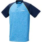 STIGA スティガ 卓球 シャツチームII ブルー×ネイビー XS 21 ケームシャツ・パンツ(1854426003)