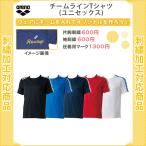 (名入れできます)　水泳　ウェア　スイミング　アリーナ　半袖　チームラインTシャツ(arn6331)