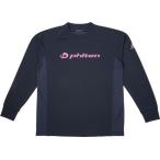 ファイテン PHITEN ボディケア RAKUシャツSPORTS（SMOOTH DRY） 長袖 ネイビー×ロゴピンク XO 21 Tシャツ(jg355007)