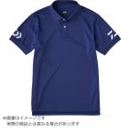 爆買 ダイワ DE-7925 半袖ポロシャツ ＃グレープネイビー×ホワイト＃XL