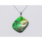 アンモライト Ammolite ペンダント K18WG