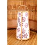 木版行灯「撫子（なでしこ）」サイズ　高さ51cm*Φ21cm