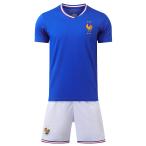 フランス代表 サッカーユニフォーム 2024-2026年シーズン  ホーム   大人用 子供用 上下着 ノーブランド品  番号、個人名は自由にカスタマイズできます H81