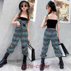 ダンス 衣装 キッズ HIPHOP ヒップホップ 子供 女の子 韓国 子供服 カーゴパンツ ダンスウェア お揃い ギャル 黒 演出 舞台 ジャズ HIPHOP 韓国