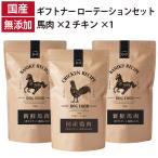 ギフトナー ローテーションセット 馬肉レシピ ×2 チキン レシピ ×1 国産 ドッグフード 無添加 鶏 馬肉 馬刺し 全年齢 GIFTNER ポイント利用