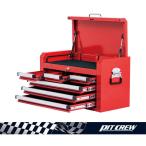PITCREW 6段チェスト (工具箱 ツールチェスト) トップトレー＆引出6段 全てロック可能 ツールキャビネット 引き出し 収納 工具