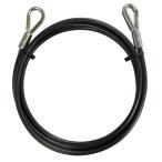 trad 三共コーポレーション THW-3252C PVC被覆メッキ付ワイヤーロープ（両端シンブル加工）径3.2mm×2m THW3252C 【360625】(15130618)