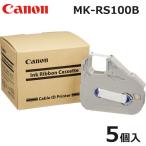 ショッピングキャノン Canon キャノン MK-RS100B 黒 (5個入)リボンICカセット ケーブルIDプリンター用 キヤノン MKRS100B 3604B001 (78100075)@