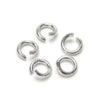  почтовая доставка серебряный круг can 5 шт 0.8×4.0mm серебряный Ag диаметр провода 0.8mm вне .4.0mm аксессуары детали изготовление ремонт металлические принадлежности 