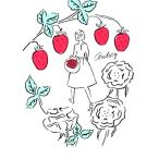  подарок на Bon Festival клубника. специализированный магазин AUDREY Audrey серый sia молоко 1 коробка (12 штук )