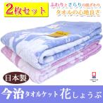 2色セット 年中使える 今治 タオルケット 花しょうぶ 今治 シングル 日本製 綿100％ 吸湿 速乾 コットン ベビー お昼寝ケット バスタオル 洗える